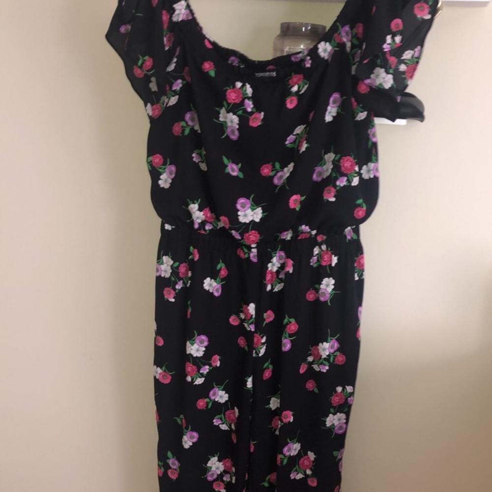 Express flowery jumpsuit